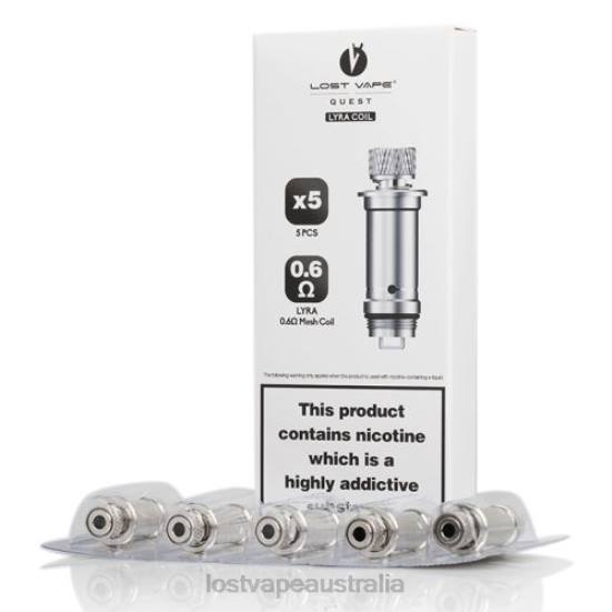 Lost Vape Lyra Replacement Coils (5-Pack) Mesh Coil 0.6ohm - Lost Vape flavors Australia B86J391