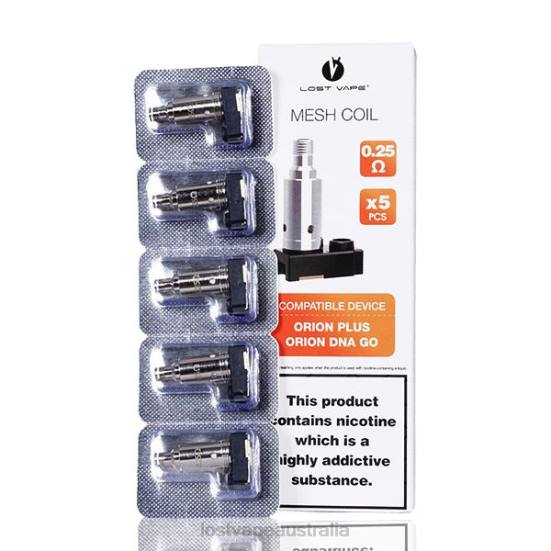 Lost Vape Orion Plus DNA Replacement Coils (5-Pack) 0.25ohm - Lost Vape price Australia B86J36