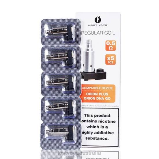Lost Vape Orion Plus DNA Replacement Coils (5-Pack) 0.5ohm - Lost Vape price Australia B86J326