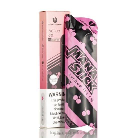 Lost Vape Mana Stick Disposable | 300 Puffs | 1.2mL Lychee Ice 5% - Lost Vape Australia B86J522