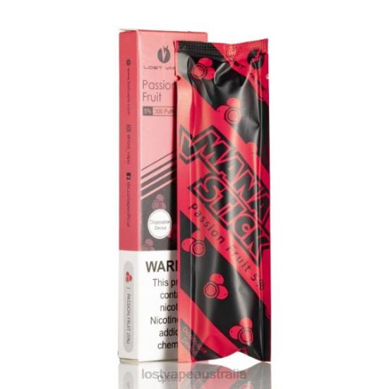 Lost Vape Mana Stick Disposable | 300 Puffs | 1.2mL Passion Fruit 5% - Lost Vape near me B86J524