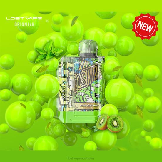 Lost Vape Orion Bar Disposable | 7500 Puff | 18mL | 50mg Gold Kiwi Mint - Lost Vape wholesale B86J89