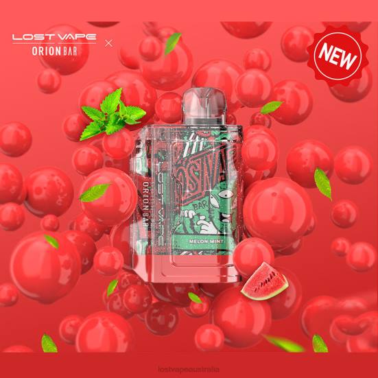 Lost Vape Orion Bar Disposable | 7500 Puff | 18mL | 50mg Melon Mint - Lost Vape review Australia B86J90