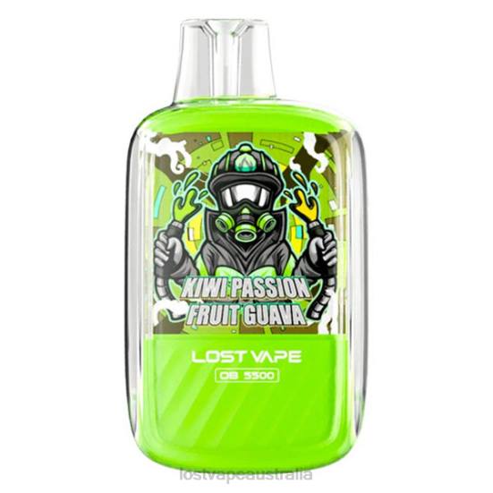 Lost Vape Orion OB5500 5500 Puffs 14mL 50mg Disposable Kiwi Passion Fruit Guava - Lost Vape Canberra B86J103