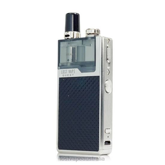Lost Vape Quest Orion Q Pod Device Full Kit Silver/Black Weave - Lost Vape customer service B86J468