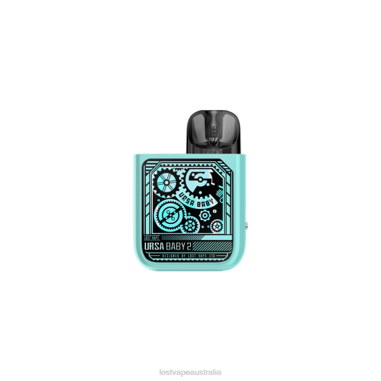 Lost Vape URSA Baby 2 Kit | Pod System Pop Blue/Time Gear - Lost Vape contact Australia B86J355