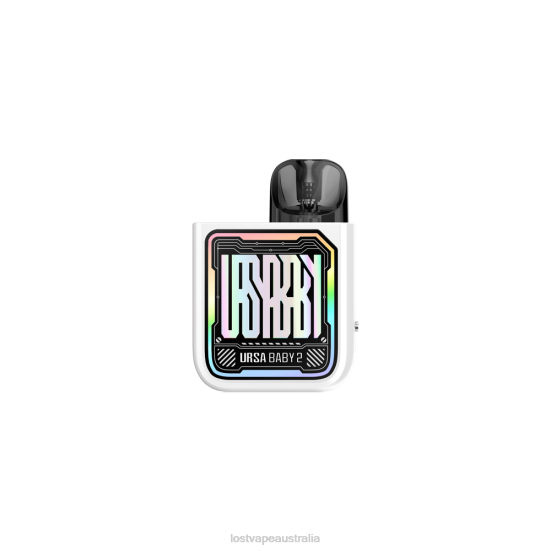 Lost Vape URSA Baby 2 Kit | Pod System Tech White/Fancy Maze - Lost Vape Australia B86J352