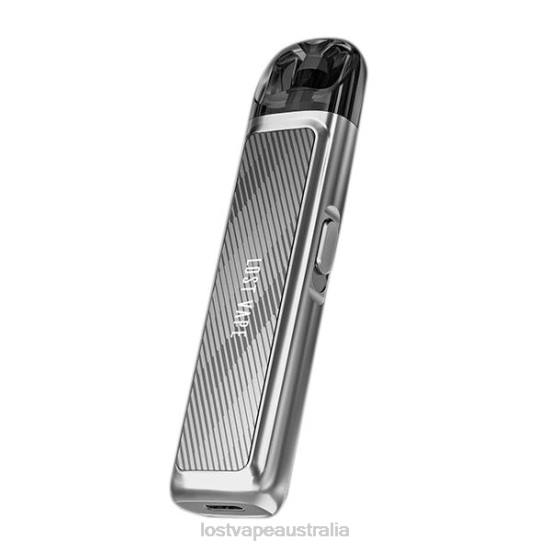 Lost Vape URSA Pod Kit | 800mAh Twill Silver - Lost Vape pods near me B86J217
