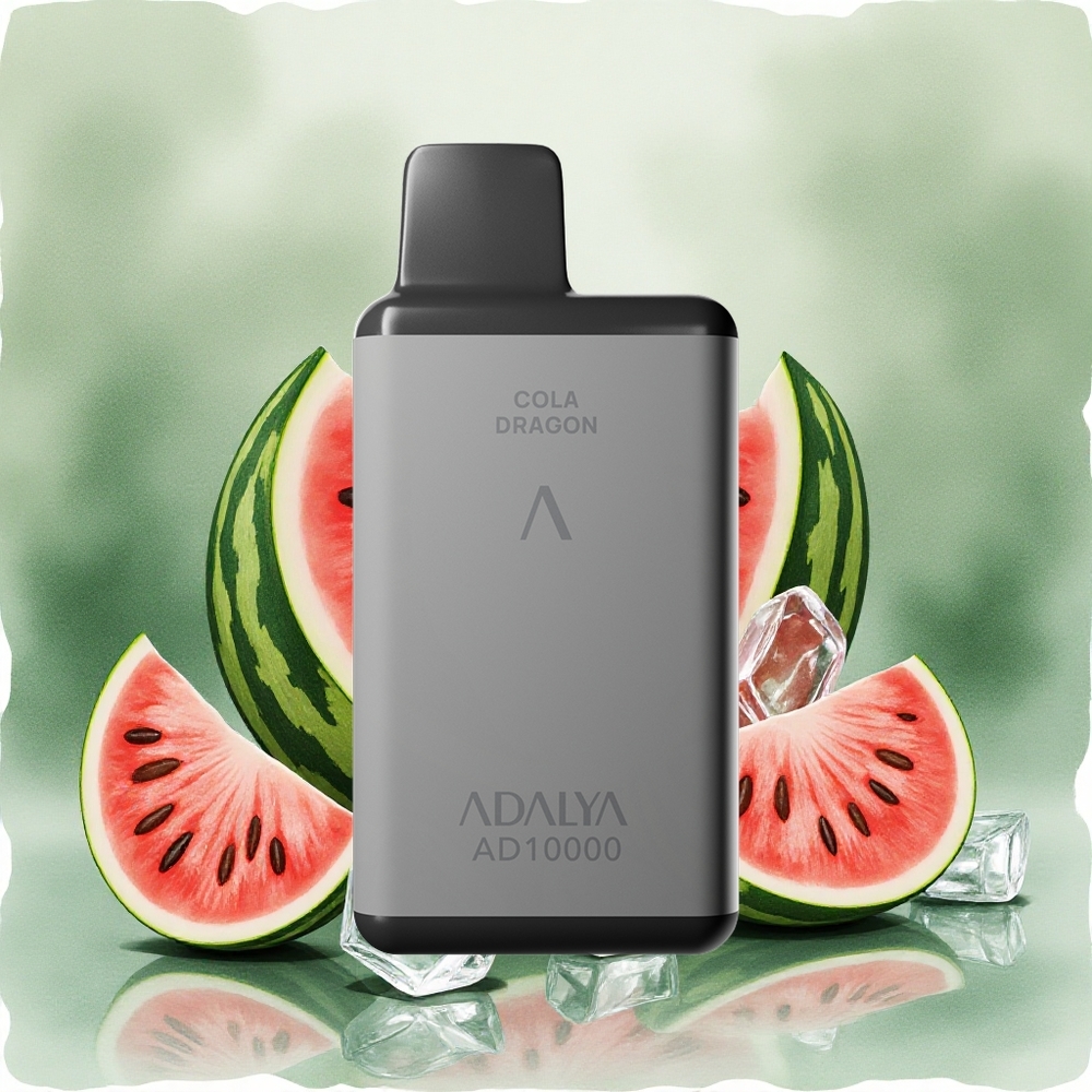 Adalya AD 10000 Puffs Disposable Vape Watermelon Ice Space gray 650 mAh Battery