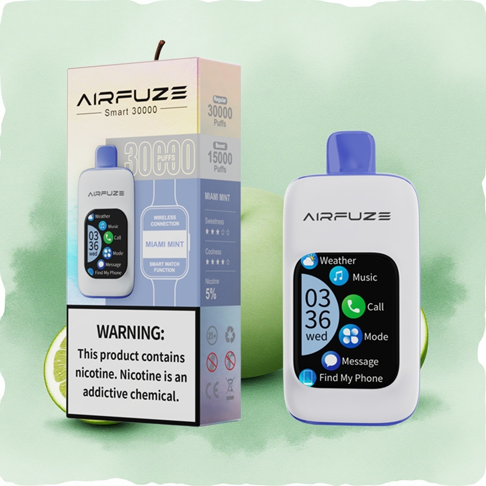 AirFuze Smart 30000 Puffs Disposable Vape Miami Mint with 900mAh Battery