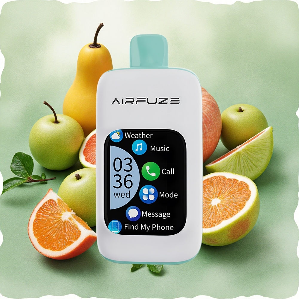 AirFuze Smart 30000 Puffs Disposable Vape Rainbow Fruit Burst with 2.01" Touch Screen