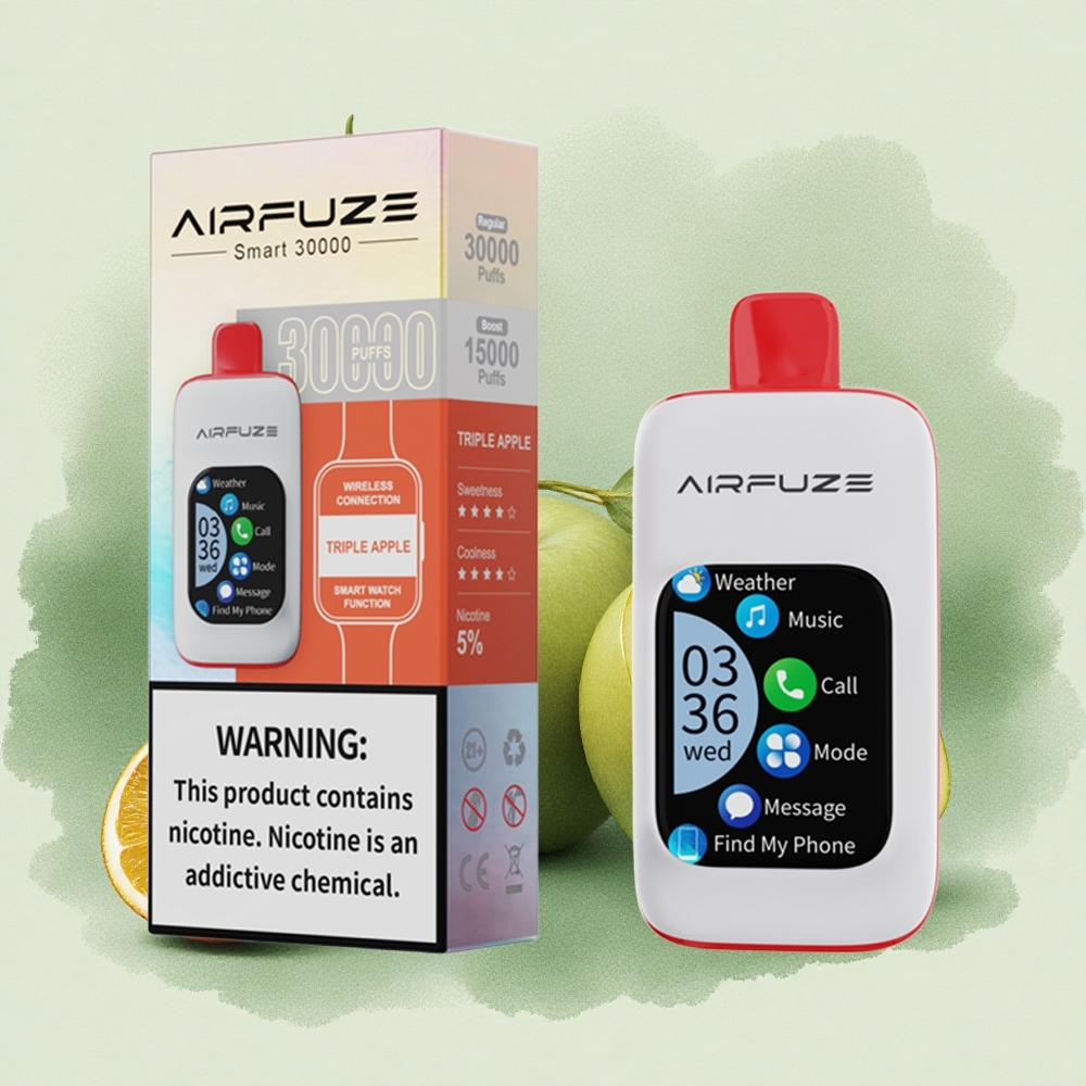 AirFuze Smart 30000 Puffs Disposable Vape Triple Apple with 900mAh Battery