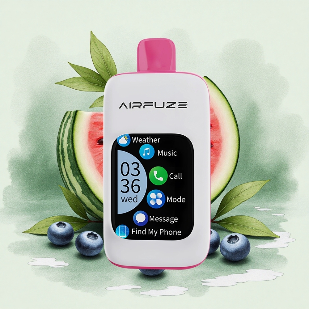AirFuze Smart Pro 40000 Puffs Rechargeable Disposable Vape Blueberry Watermelon with Smartphone Integration