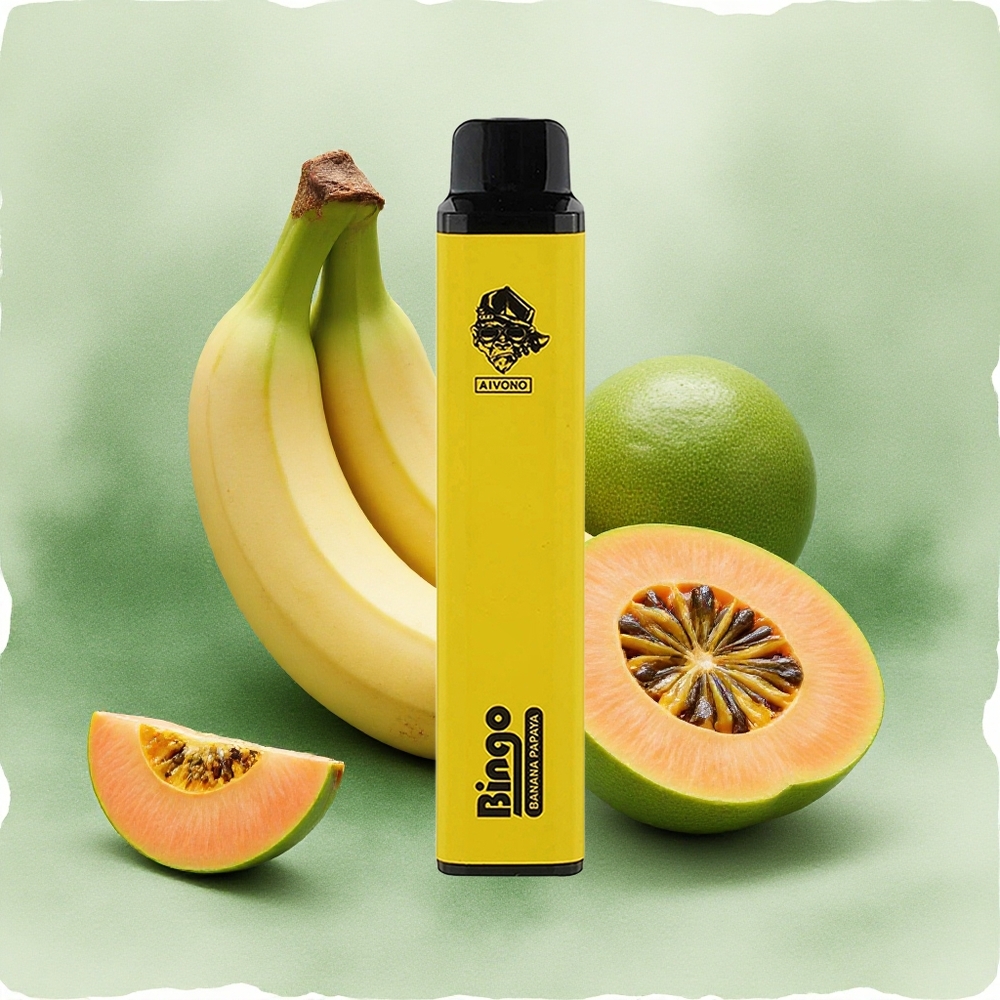 Aivono Aim Bingo 4000 Puffs Banana Papaya 10mL 1000mAh