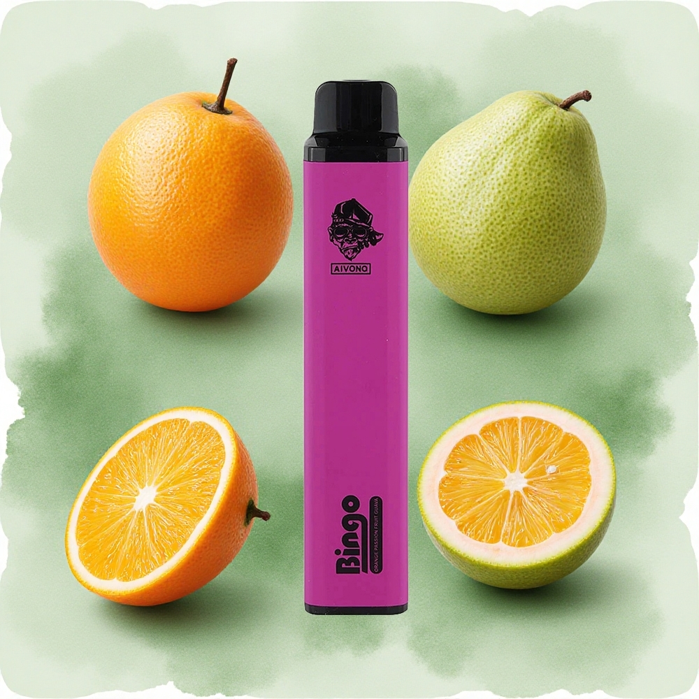 Aivono Aim Bingo 4000 Puffs Orange Passion Fruit Guava 1000mAh 10mL