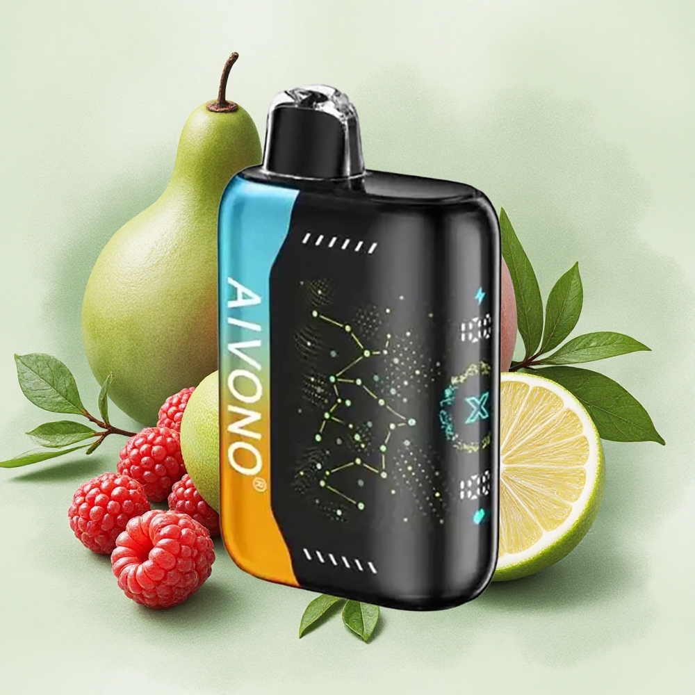 Aivono Aim Boom 25000 Puffs Raspberry Peach Lime 650mAh Type-C