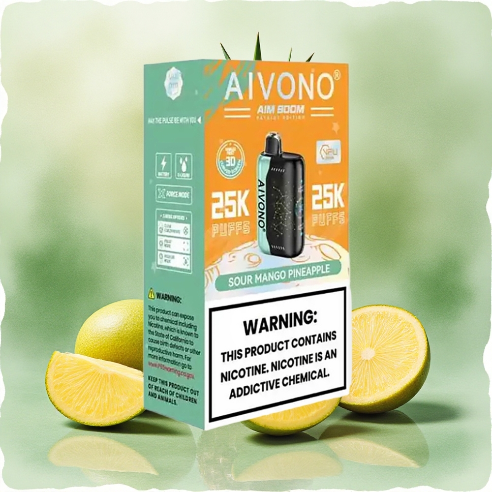 Aivono Aim Boom 25000 Puffs Sour Mango Pineapple 650mAh Type-C