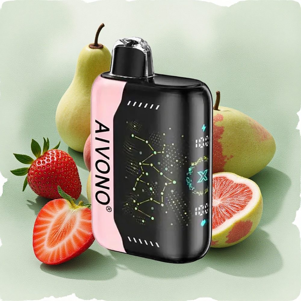 Aivono Aim Boom 25000 Puffs Strawberry B Pop with 650mAh Battery