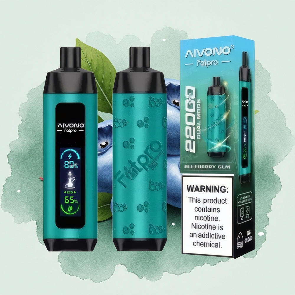 Aivono AIM FATPRO 22000 Puffs Blueberry Gun 28ml Eco/Boost Dual Modes