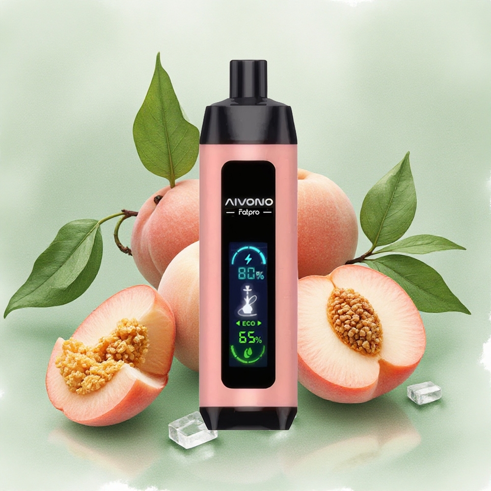 Aivono AIM FATPRO 22000 Puffs Peach Ice 28ml Eco/Boost Dual Modes