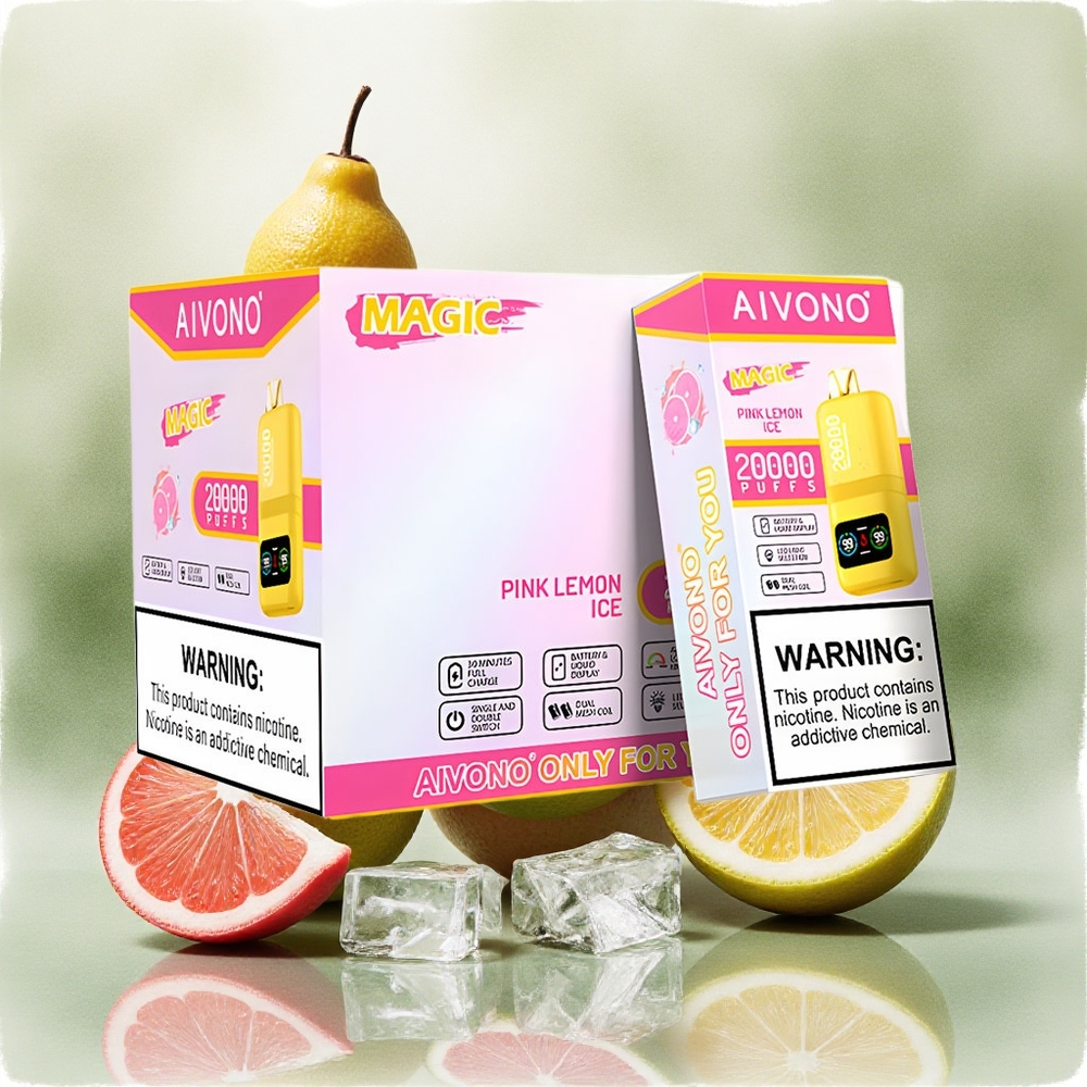 Aivono AIM MAGIC 20000 Puffs Pink Lemon Ice with Dual Mesh Coils