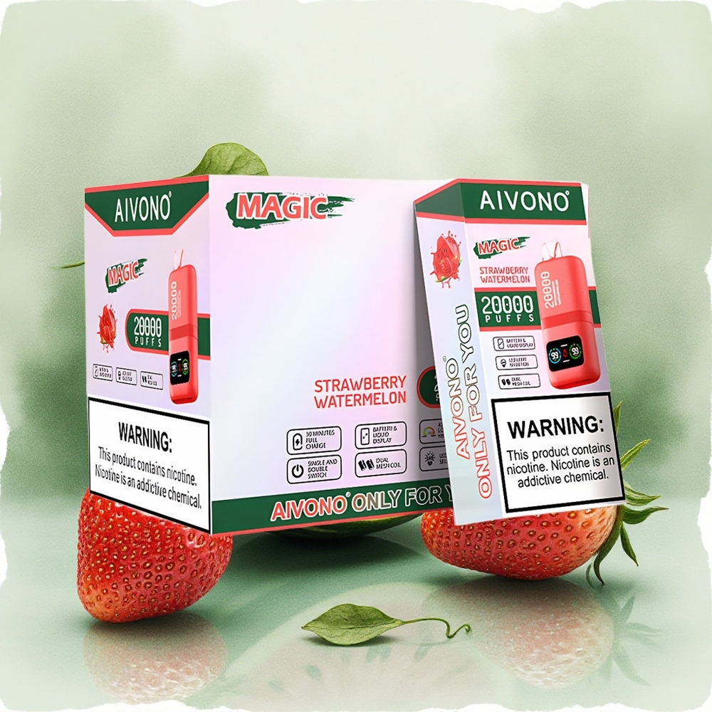 Aivono AIM MAGIC 20000 Puffs Strawberry Watermelon Dual Mesh LCD