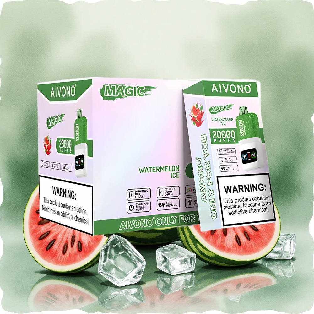 Aivono AIM MAGIC 20000 Puffs Watermelon Ice Dual Mesh LCD