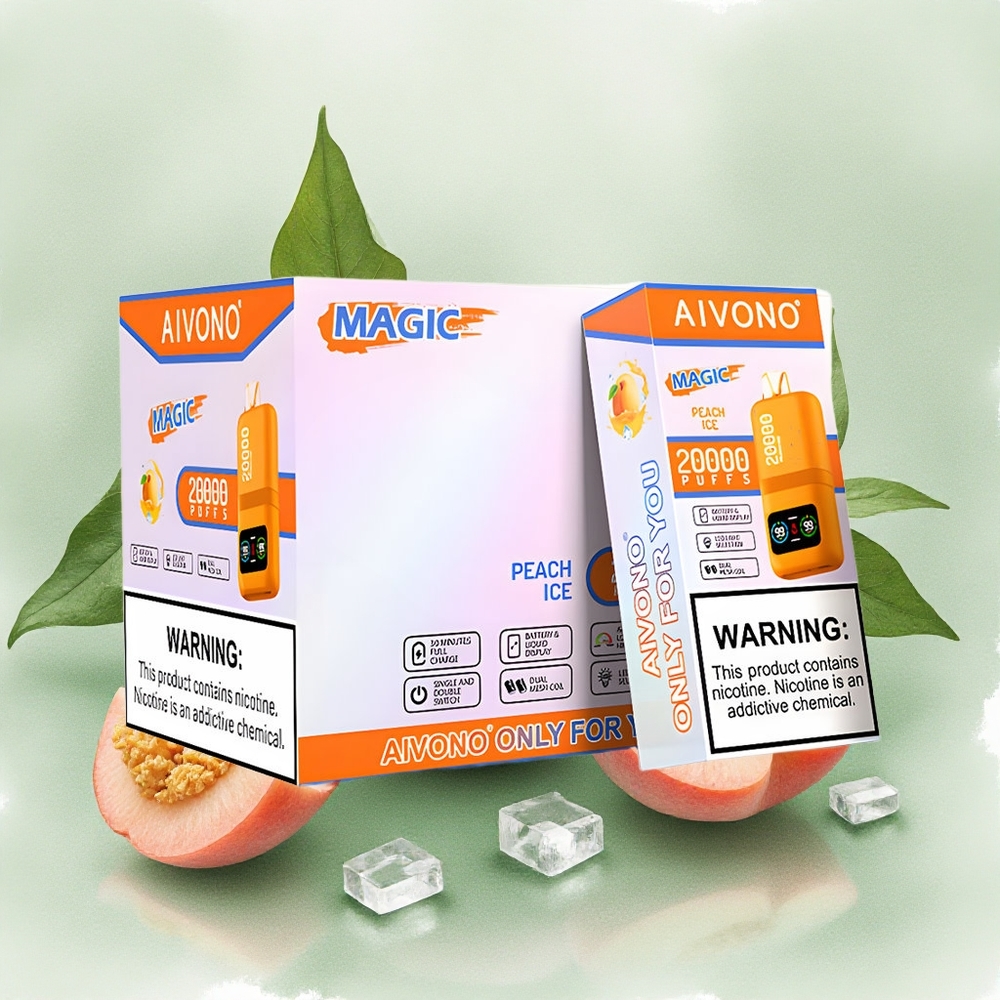 Aivono Aim Magic 20000 Puffs Dual Mesh Peach Ice Disposable Vape