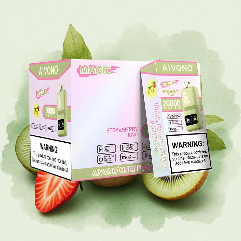 Aivono Aim Magic 20000 Puffs Strawberry Kiwi Dual Mesh LCD