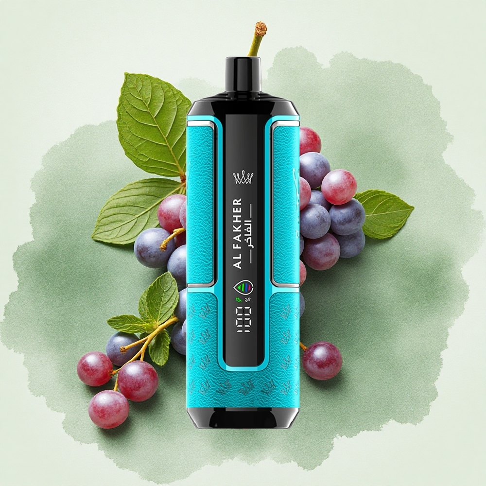 Al Fakher Crown Bar 15K Hypermax 22ml Blackcurrant Mint Disposable Vape Kit