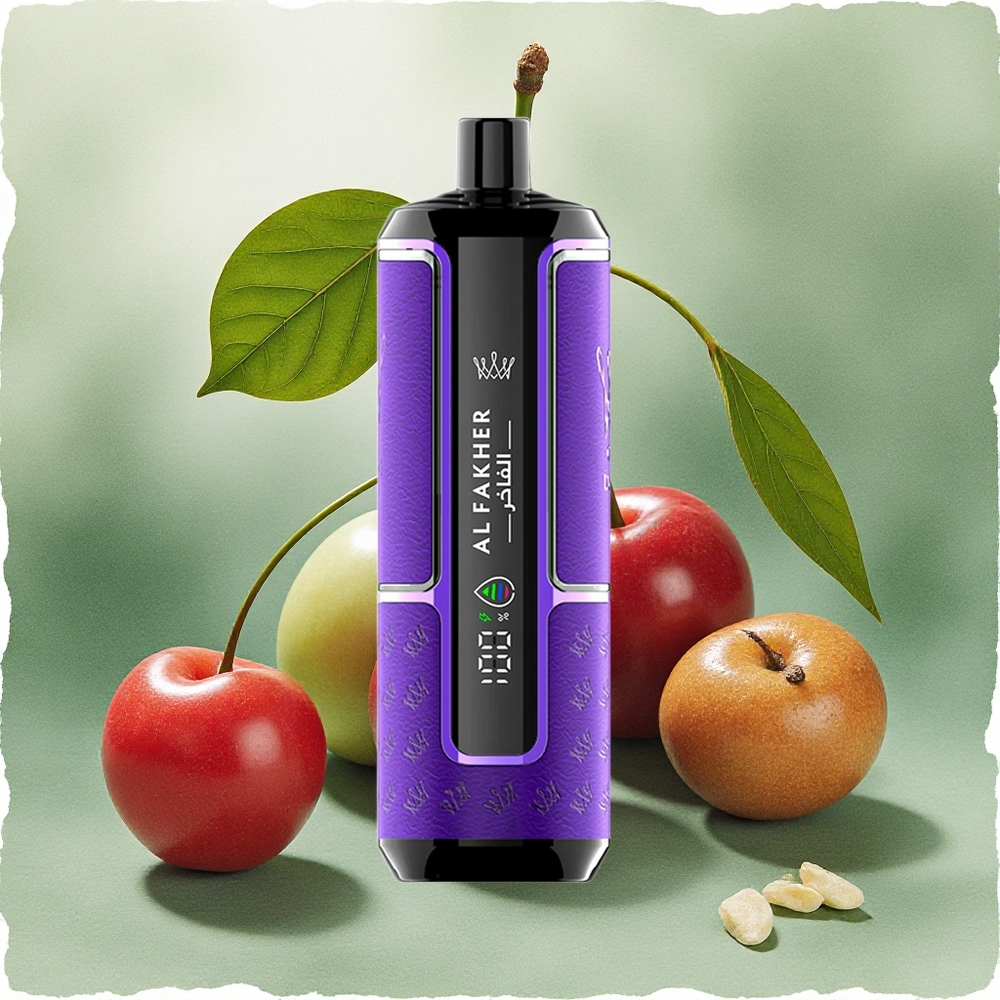 Al Fakher Crown Bar 15K Hypermax Cherry Fiesta Disposable Vape Kit with 22ml E-Liquid & 600mAh Battery