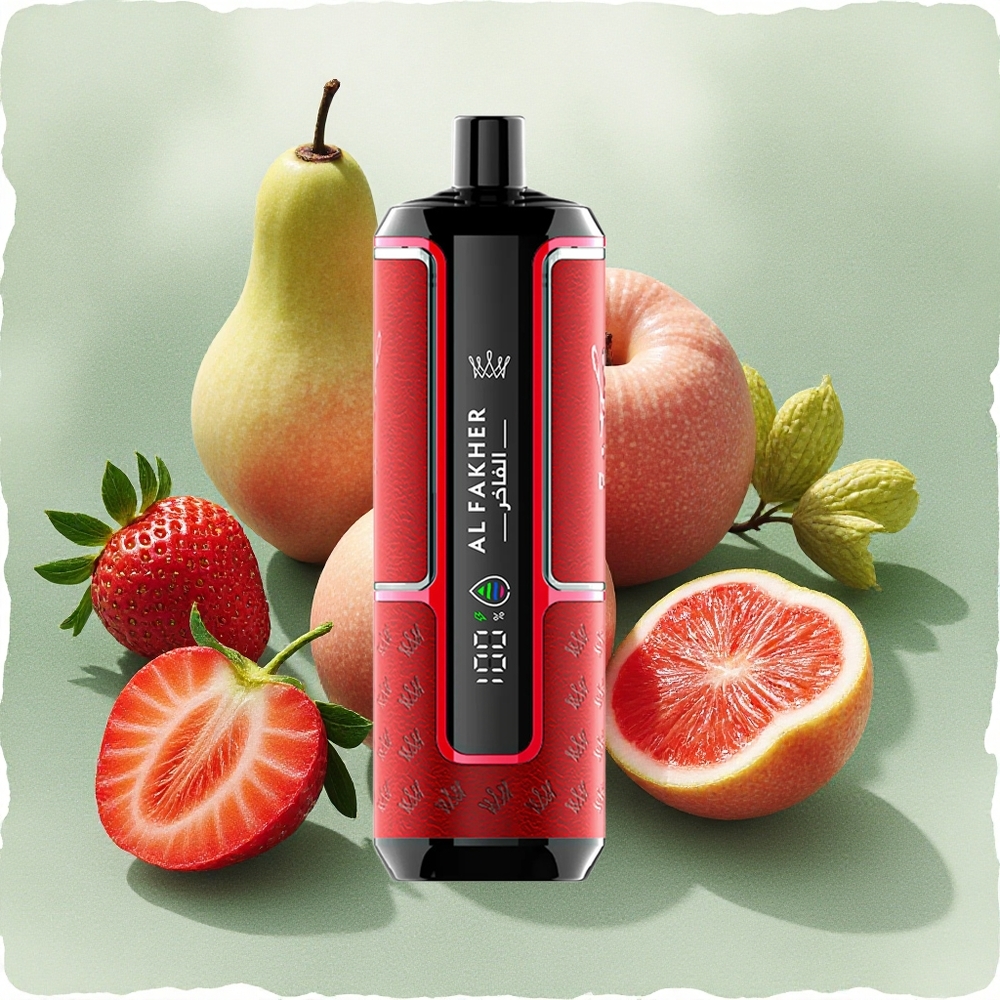Al Fakher Crown Bar 15K Hypermax Strawberry Punch 22ml Disposable Vape Kit