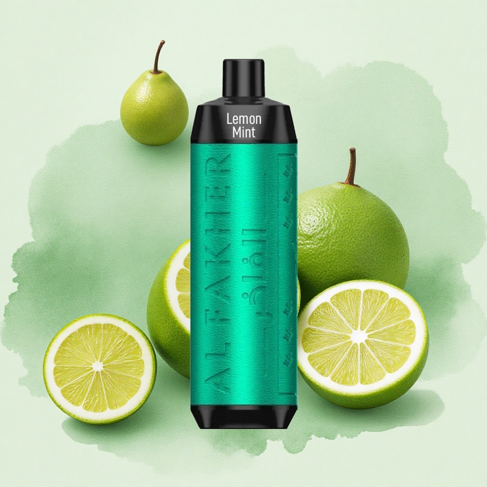 Al Fakher Crown Bar 8000 Crystal Disposable Vape USB-C Charging Lemon Mint