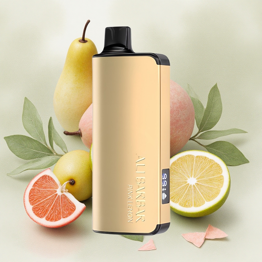 Alibarbar Ingot 9000 Puffs 22ml LED Display Pink Lemon