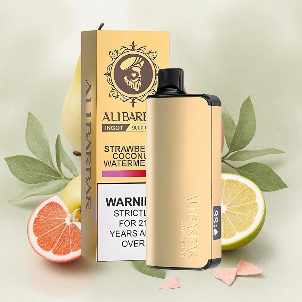 Alibarbar Ingot 9000 Puffs 22ml LED Display Pink Lemon