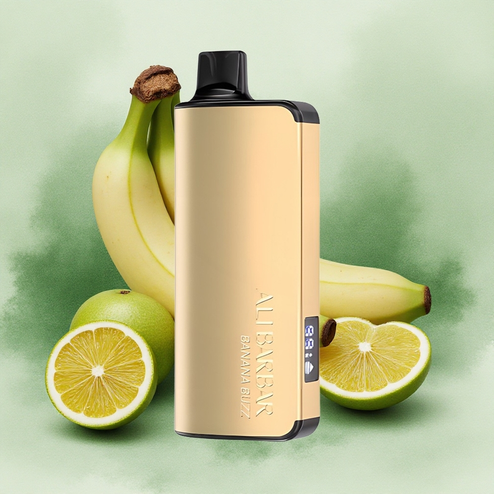 Alibarbar Ingot 9000 Puffs Banana Buzz with LED Display & 2350mAh Battery