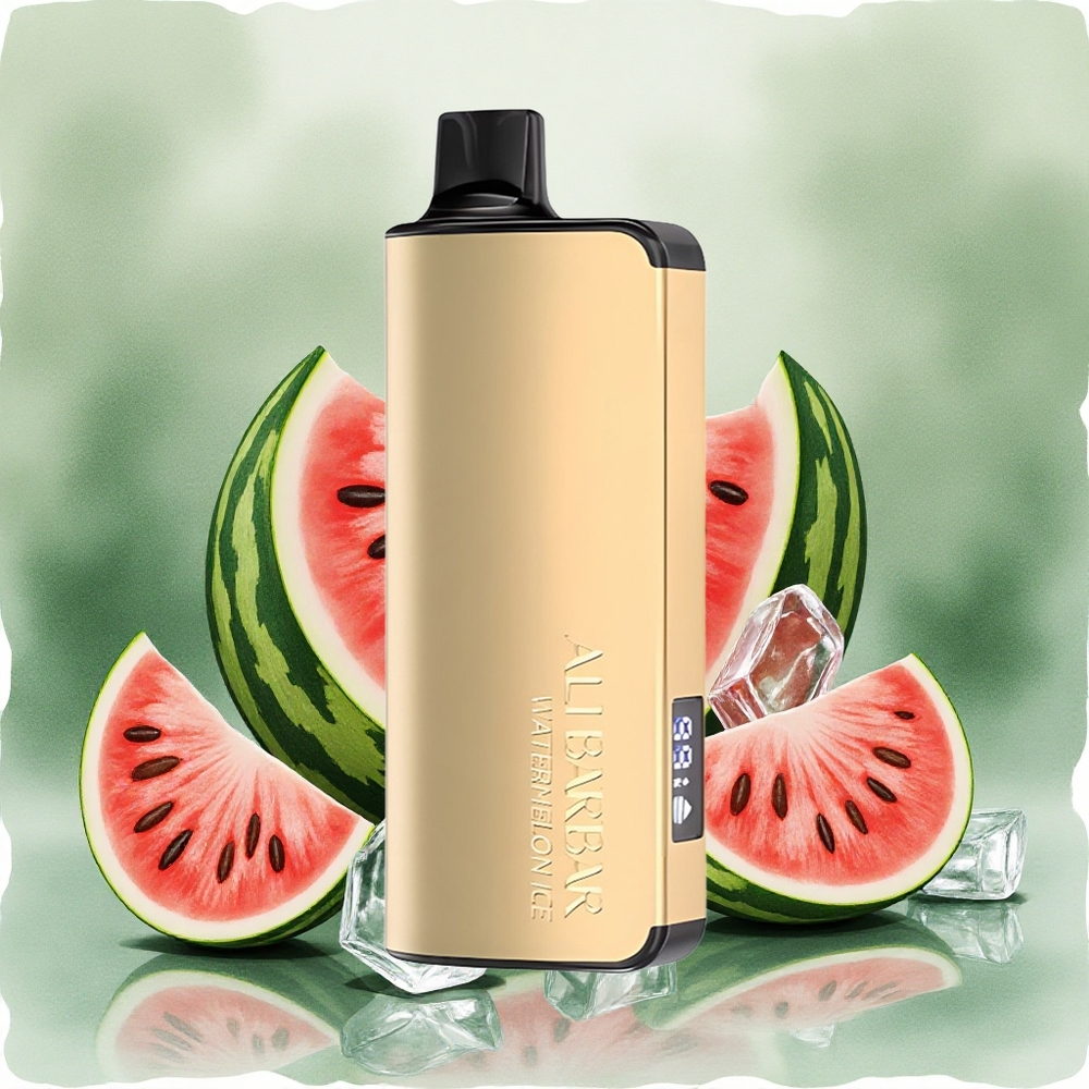Alibarbar Ingot 9000 Puffs Disposable Vape Watermelon Ice with 22ml E-liquid & LED Display