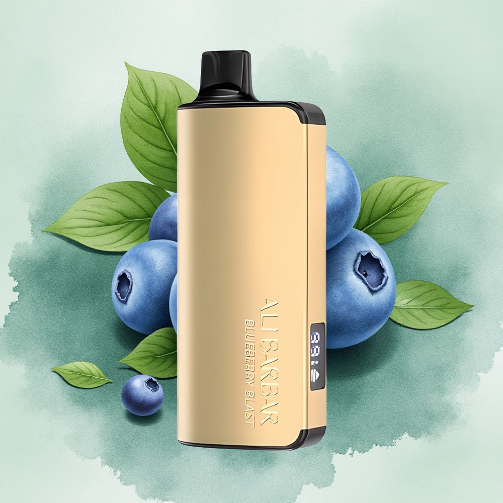 Alibarbar Ingot 9000 Puffs LED Display 22ml Blueberry Blast