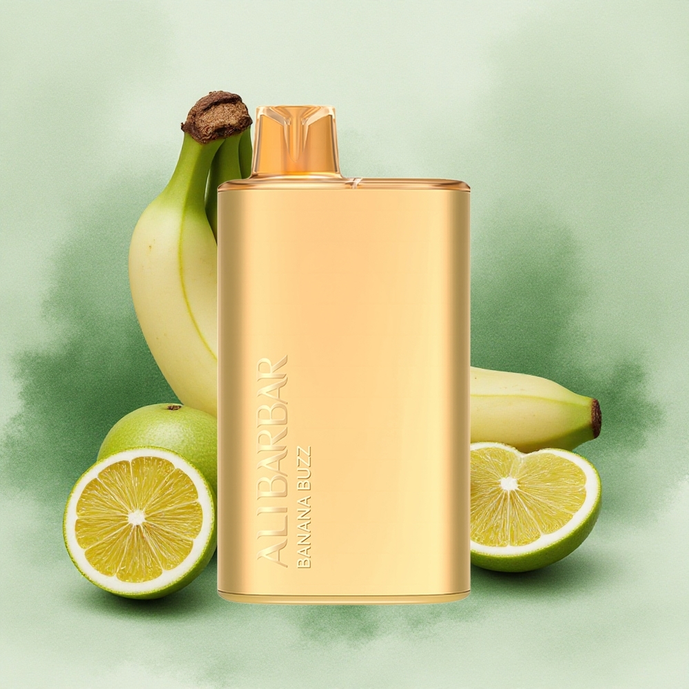 Alibarbar Rich 8000 Puffs Disposable Vape Banana Buzz 20ml 2000mAh