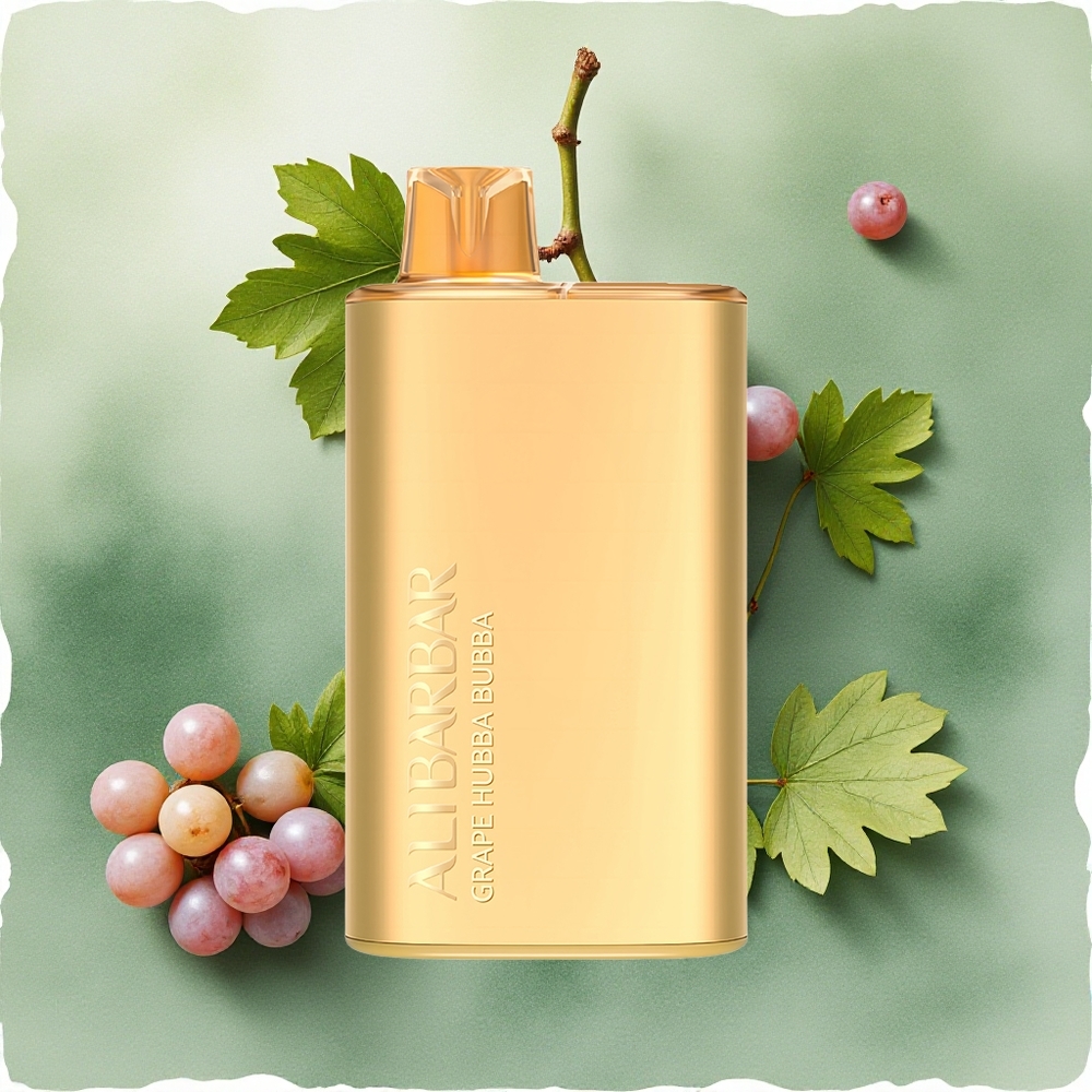 Alibarbar Rich 8000 Puffs Disposable Vape Grape Hubba Bubba 20ml 2000mAh