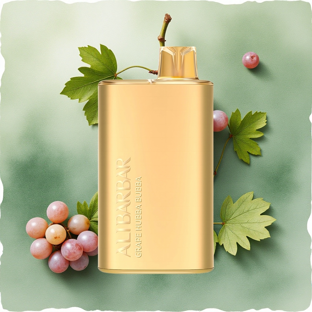 Alibarbar Rich 8000 Puffs Disposable Vape Grape Hubba Bubba 20ml 2000mAh