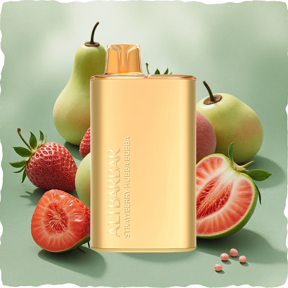 Alibarbar Rich 8000 Puffs Disposable Vape Strawberry Hubba Bubba 20ml 2000mAh