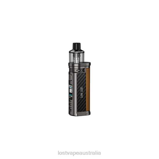 Lost Vape Centaurus Q80 Pod Mod Gunmetal Teak Wood - Lost Vape Canberra B86J323