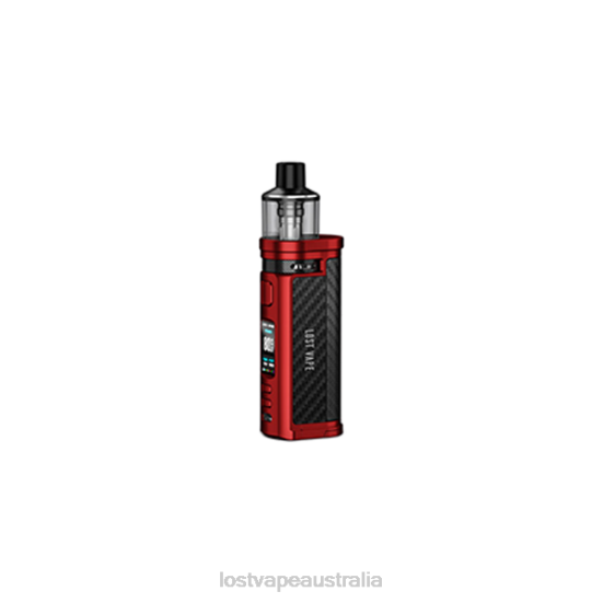 Lost Vape Centaurus Q80 Pod Mod Matt Red Carbon Fiber - Lost Vape review Australia B86J320
