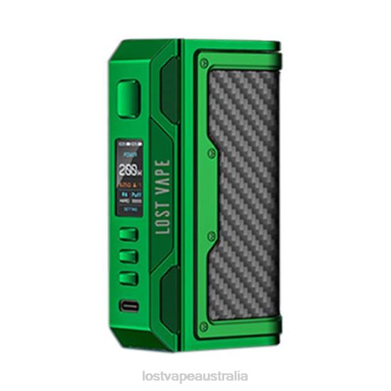 Lost Vape Thelema Quest 200W Mod Green/Carbon Fiber - Lost Vape near me B86J184