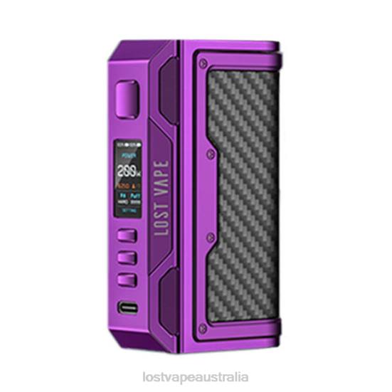 Lost Vape Thelema Quest 200W Mod Purple/Carbon Fiber - Lost Vape price Australia B86J186