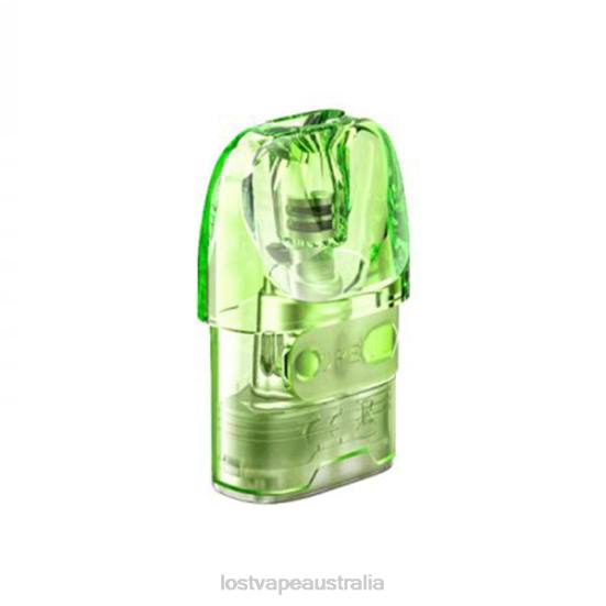 Lost Vape URSA Replacement Pods Green (2.5ML Empty Pod Cartridge) - Lost Vape Canberra B86J213